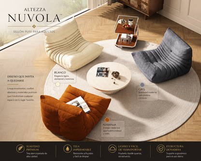 Nuvola - Puff para adultos teddy