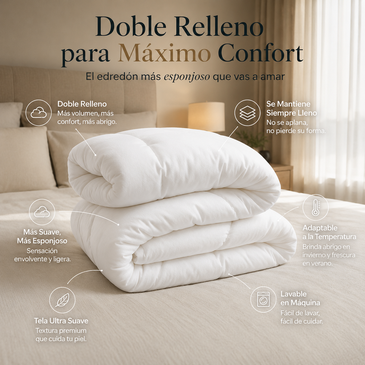 Edredón MyCloud + Almohada cervical inteligente de regalo