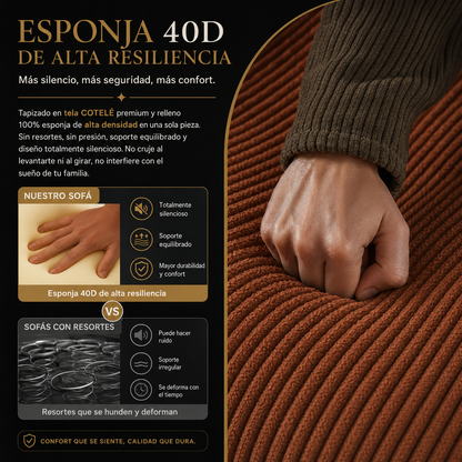 Sofa cama Teddy French - Incluye 2 fundas a eleccion